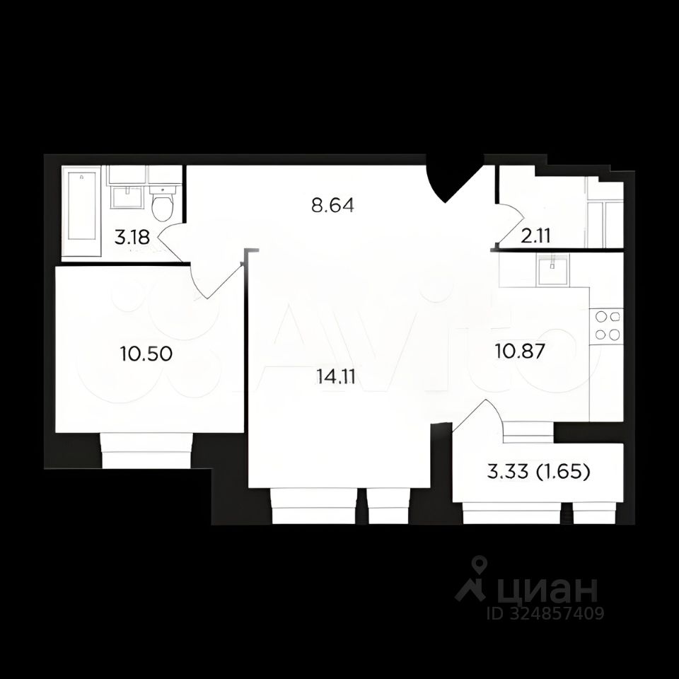 Продажа 2-комн квартиры на вторичном рынке Тюменский проезд, 3к3