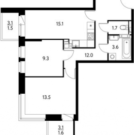 Продажа 2-комн квартиры на вторичном рынке Сходня, улица Мичурина,  д. 33