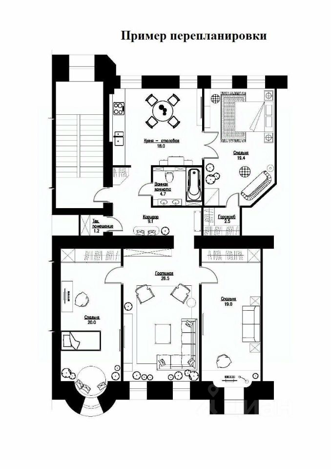 Продажа 4-комн квартиры на вторичном рынке Мытнинская улица,  д. 15