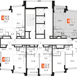 Продажа 3-комн квартиры в новостройке Варшавское шоссе, 37Ак1