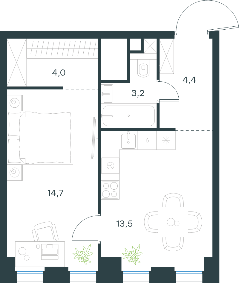 Продажа 1-комн квартиры в новостройке Москва г., Ильменский проезд,  к. 5