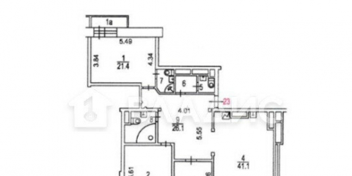 3-комн квартира Леонтьевский пер,  д. 11