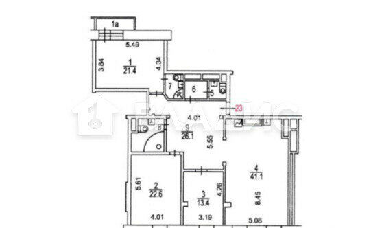 Продажа 3-комн квартиры на вторичном рынке Леонтьевский пер,  д. 11