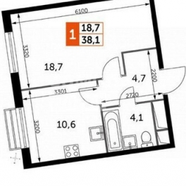 Продажа 1-комн квартиры на вторичном рынке Развилка п, Римский проезд,  д. 13