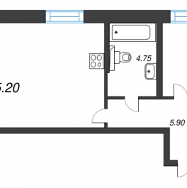 Продажа 1-комн квартиры в новостройке Санкт-Петербург г., Октябрьская наб.,  к. 5