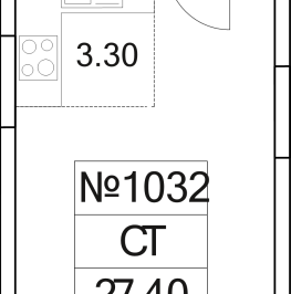 Продажа студии Люберцы г., Проектируемый проезд № 4037,  к. 22