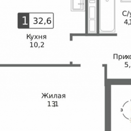 Продажа 1-комн квартиры в новостройке Красногорск г, Черневская ул