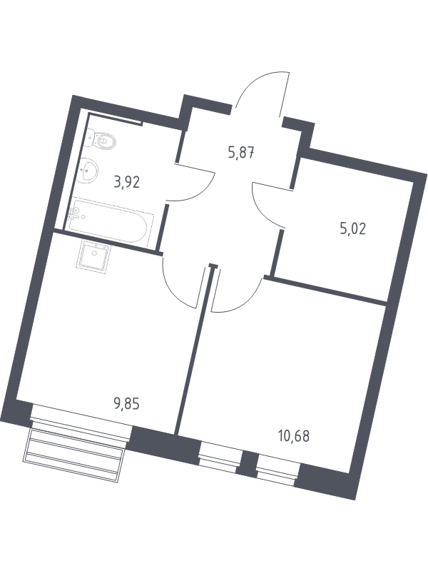 Продажа 1-комн квартиры в новостройке Лайково с., Лесная ул.,  к. 60