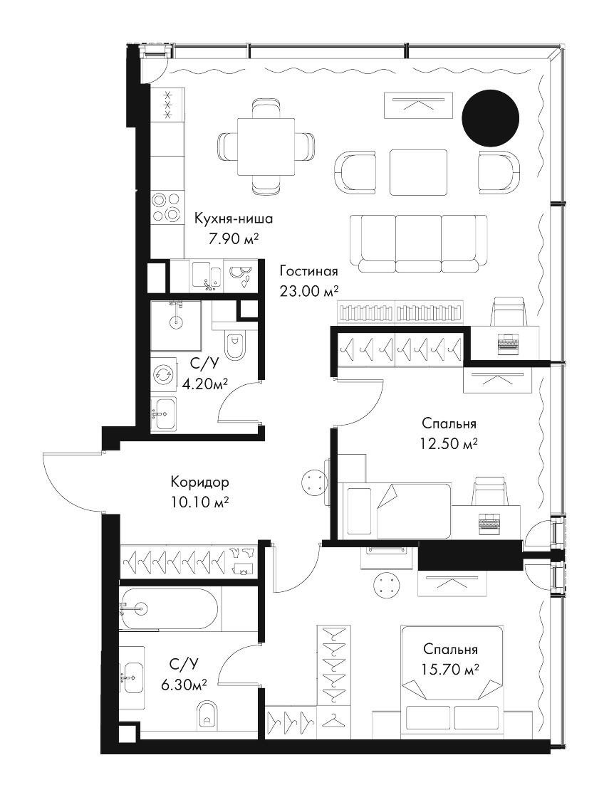 Продажа 2-комн квартиры в новостройке пр-кт Ленинградский, вл. 8