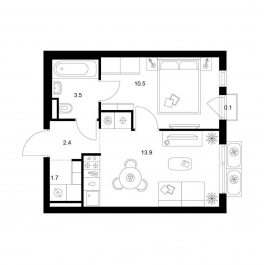Продажа 1-комн квартиры в новостройке Ильинское-Усово, ул. Заповедная, д. 1 Продажа 1-комн квартиры в новостройке Ильинское-Усово, ул. Заповедная, д. 1
