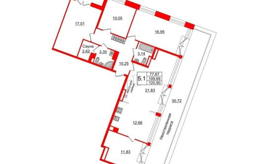 Продажа 4-комн квартиры на вторичном рынке Уральская ул,  д. 23,  к. 3