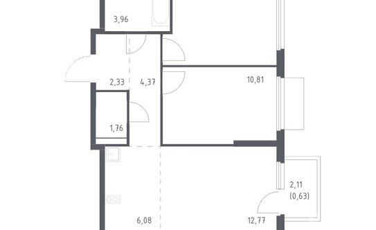 Продажа 2-комн квартиры на вторичном рынке Видное г, Мисайлово пгт, Героя России Филипова (Пригород Лесное) ул,  д. 8
