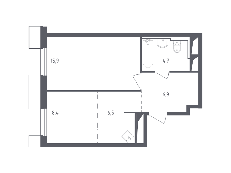 Продажа 1-комн квартиры в новостройке Раздоры д., Мякининское ш.,  к. 19