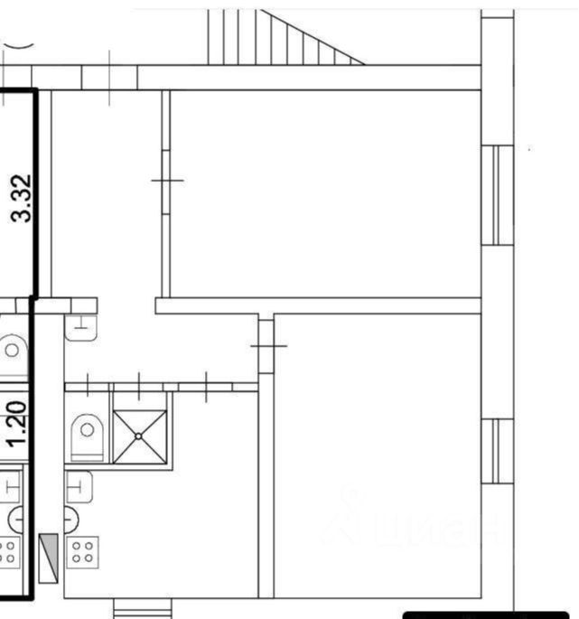 Продажа 2-комн квартиры на вторичном рынке Электрогорск, улица Ленина, 54