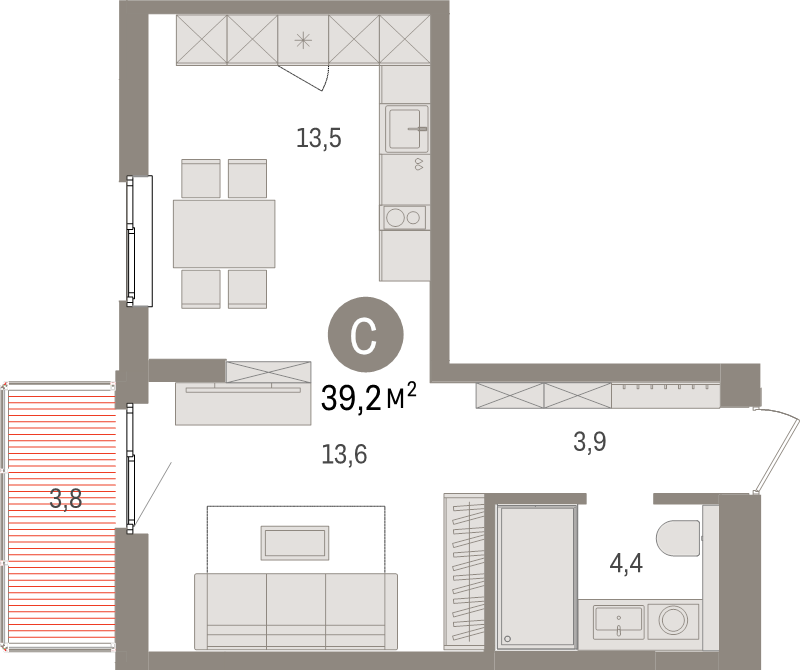 Продажа студии Новоселье п., Петропавловская ул.,  к. 3