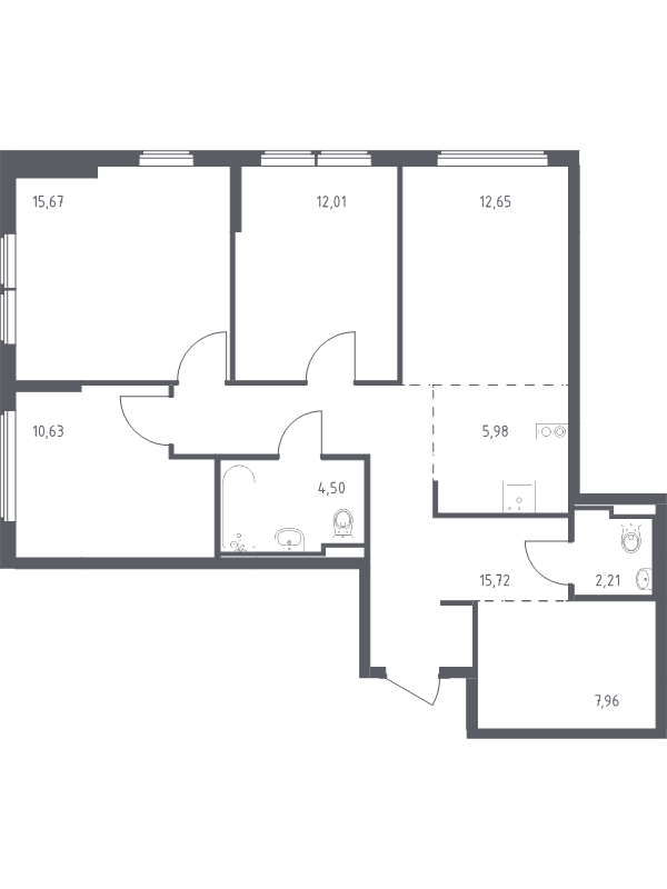 Продажа 3-комн квартиры в новостройке Остафьево с., Остафьевское ш.,  к. 20