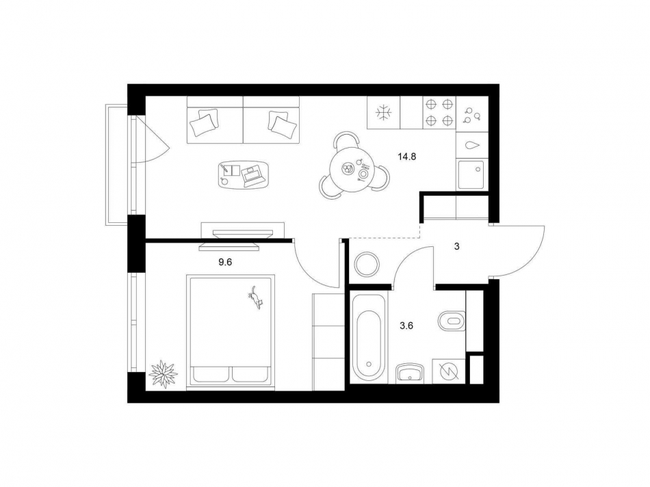 Продажа 1-комн квартиры в новостройке ул. Котляковская, корп. 2.3