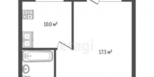 1-комн квартира Алтайская улица,  д. 2