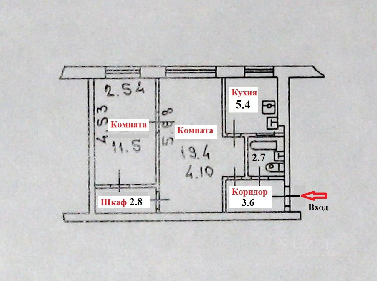 Продажа 2-комн квартиры на вторичном рынке улица Удальцова, 35
