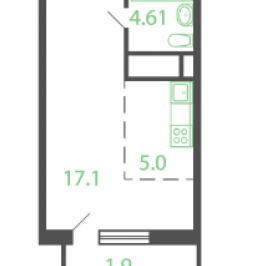 Продажа студии Котельники г., Новые Котельники мкр.,  к. 9