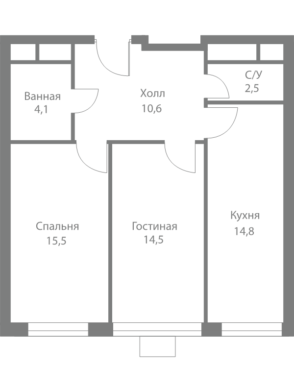 Продажа 2-комн квартиры в новостройке Москва г., Сколковское ш.,  к. 4