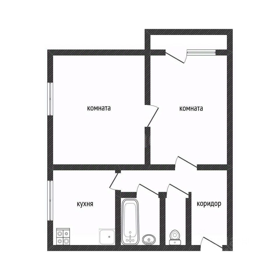 Продажа 2-комн квартиры на вторичном рынке Волхов, улица Ломоносова, 22а