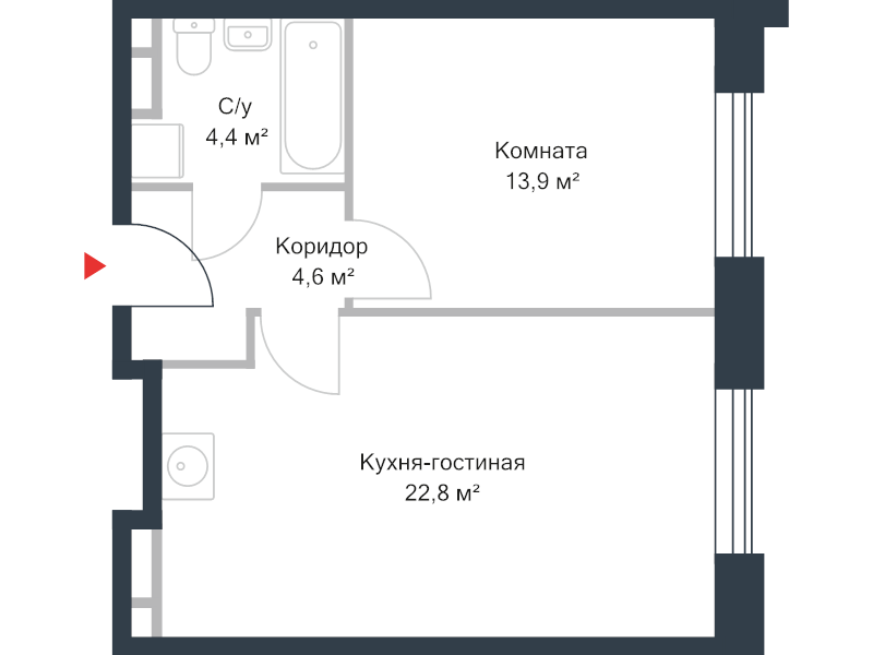 Продажа 1-комн квартиры в новостройке Москва г., Речников ул.,  к. 14