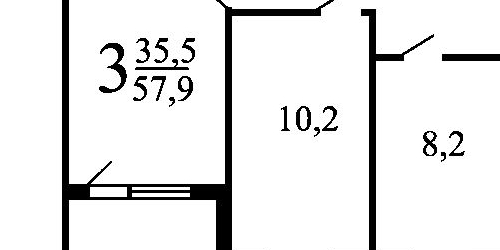 3-комн квартира улица Фомичевой, 14К2