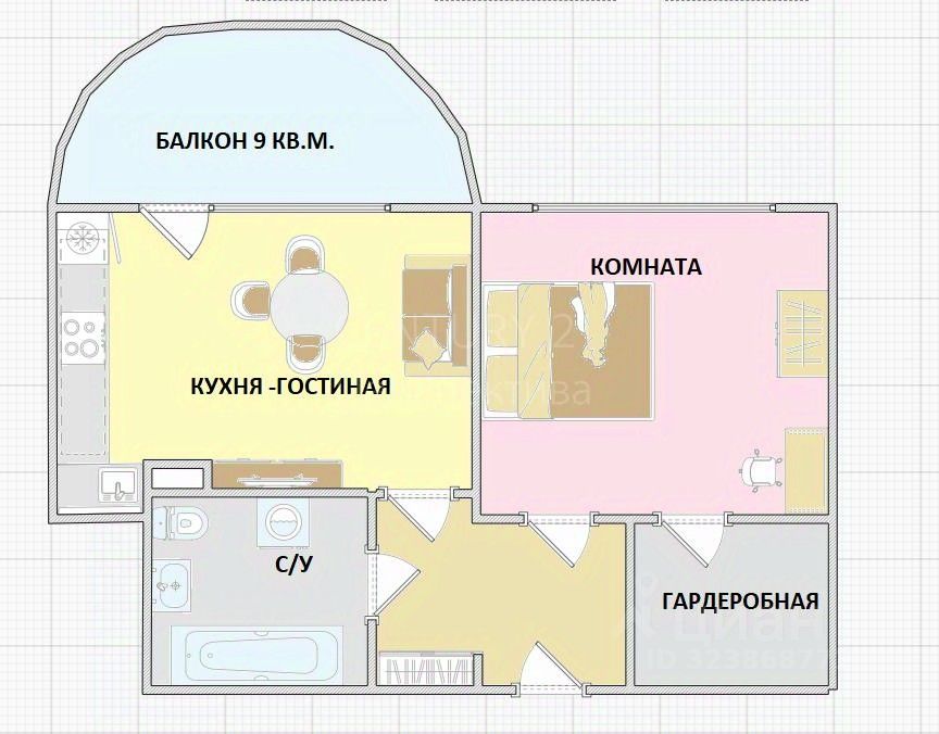 Продажа 1-комн квартиры на вторичном рынке 115-й кв-л, Люберцы, улица Авиаторов, 10к2