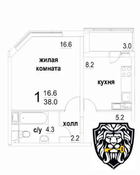 Продажа 1-комн квартиры на вторичном рынке Звенигород, 3 мкр,  д. 2