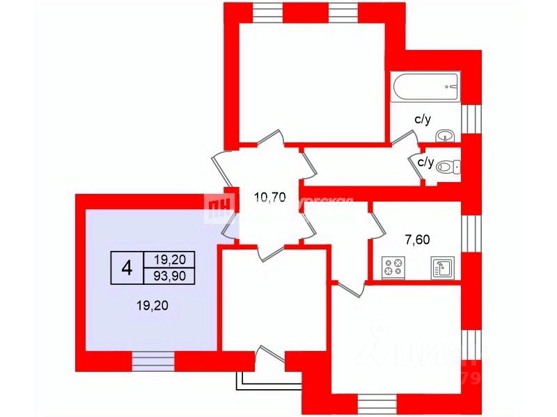 Продажа комнаты улица Полярников, 12
