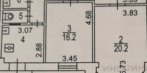 3-комн квартира 3-я Фрунзенская улица, 3