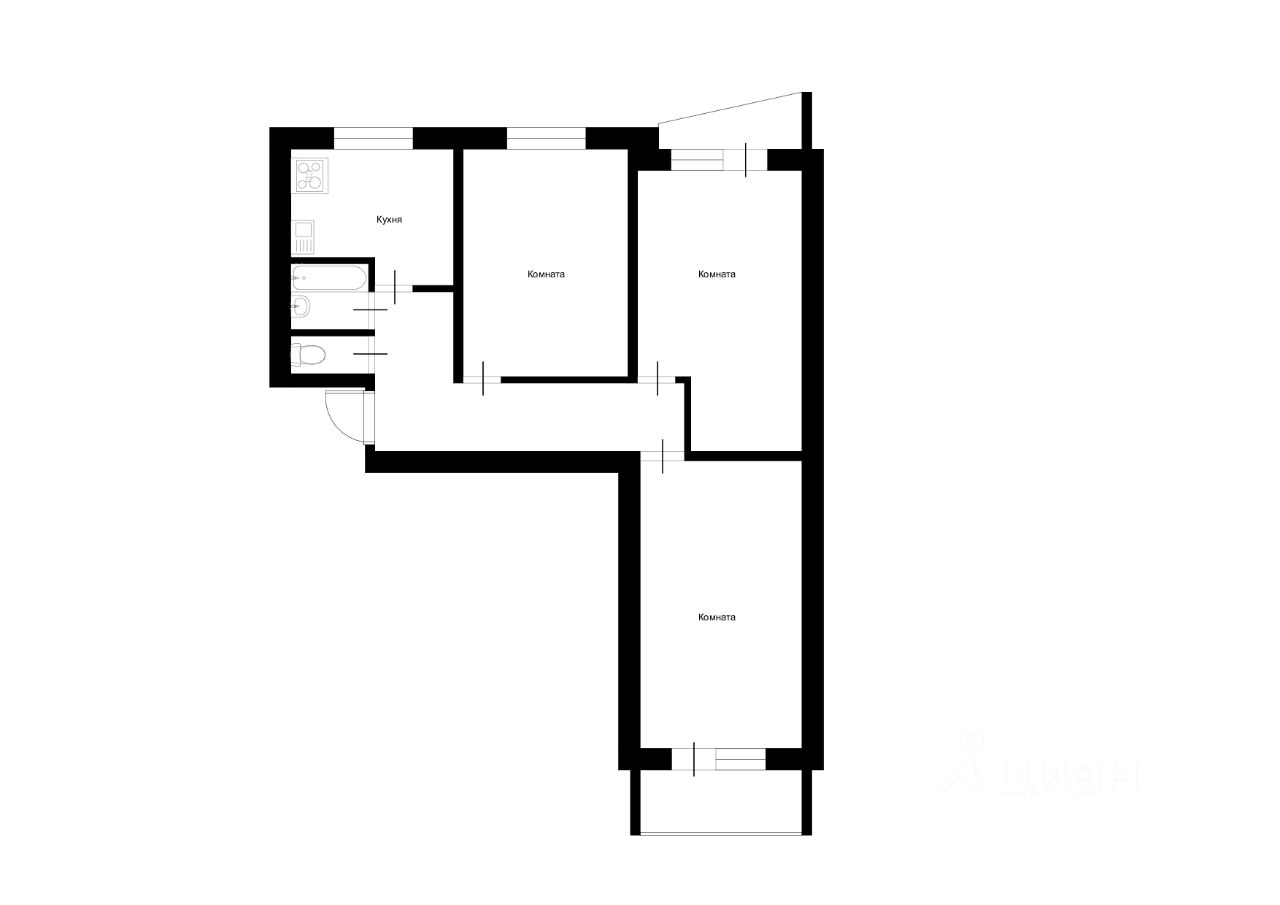 Аренда комнаты 16-я Парковая улица, 55К2