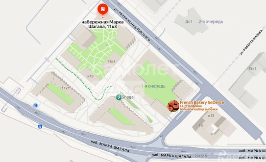 Продажа 3-комн квартиры на вторичном рынке Марка Шагала наб,  д. 11к3