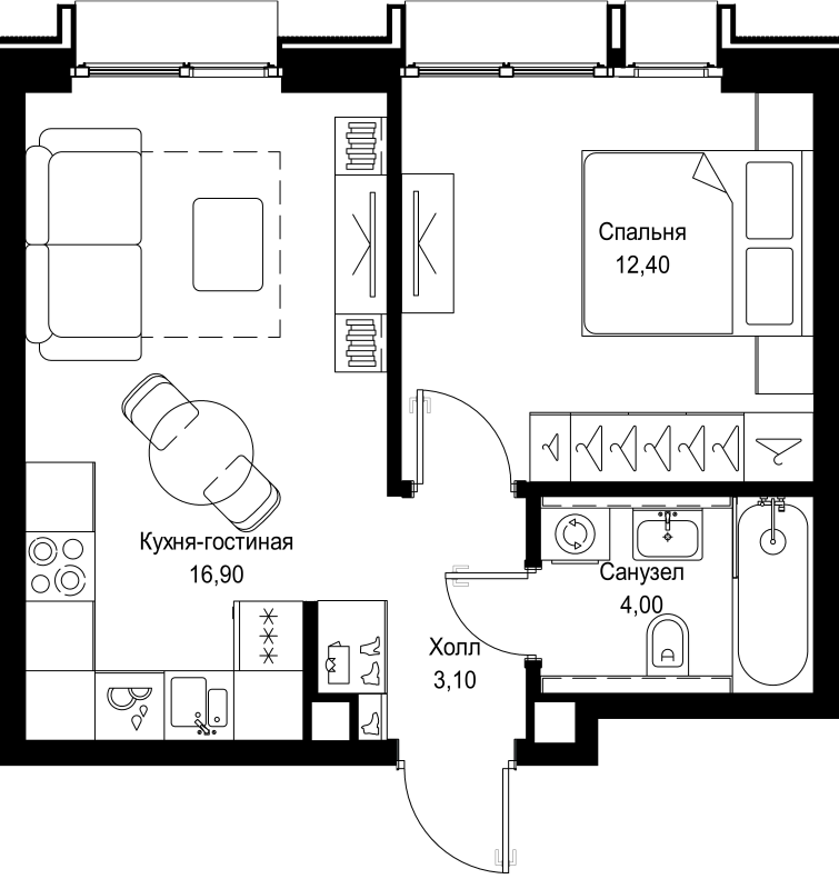 Продажа 1-комн квартиры в новостройке Москва г., Вишнёвая ул.,  к. 4