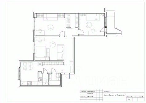 Продажа 3-комн квартиры на вторичном рынке переулок Докучаев, 2с3