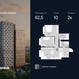 Продажа 2-комн квартиры в новостройке ул. Лодочная, 27к2