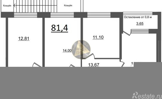Продажа 3-комн квартиры на вторичном рынке Наличная улица,  д. 55