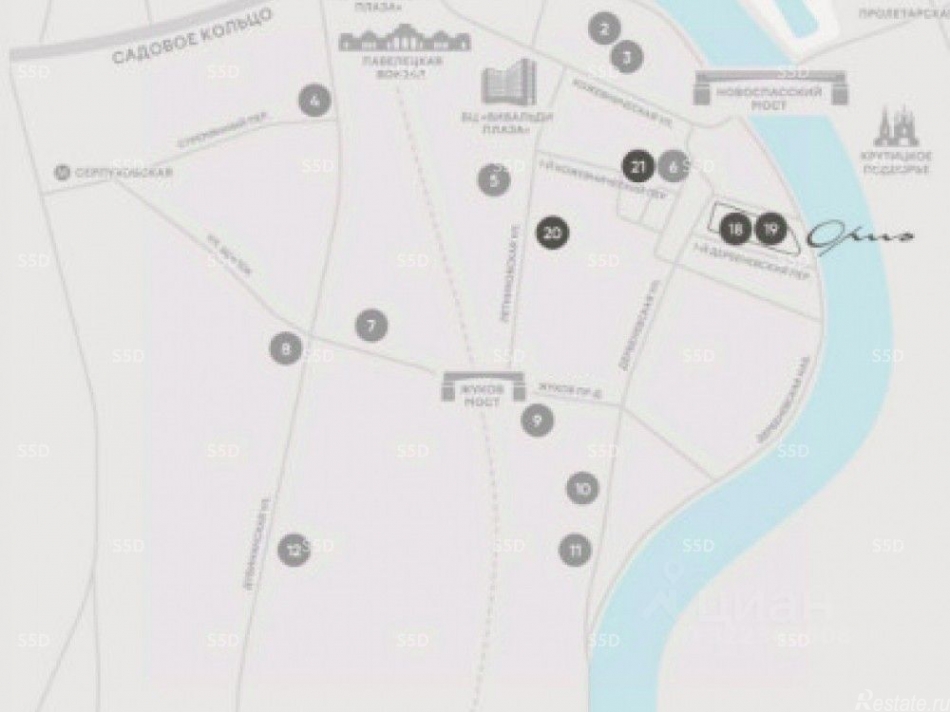 Продажа офиса Дербеневская улица,  д. 1