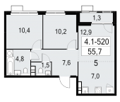 Продать Квартиры в новостройке Москва г., Бартеневская ул.   4.1.2