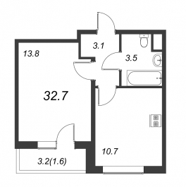 Продажа 1-комн квартиры в новостройке Битца п., Варшавское ш.,  к. 5