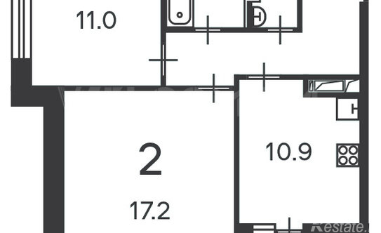 Продажа 2-комн квартиры на вторичном рынке ул Полярная,  д. 3/1