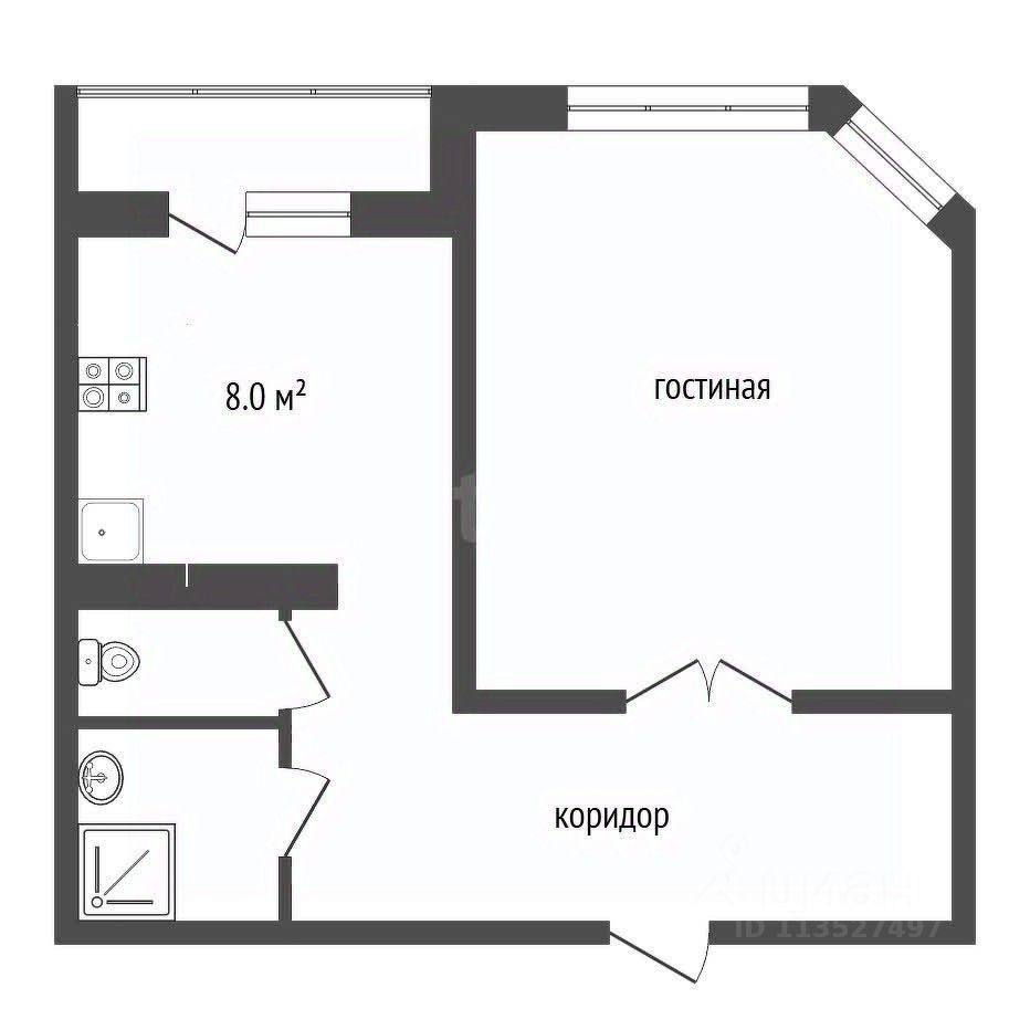 Продажа 1-комн квартиры на вторичном рынке Серпухов, Юбилейная улица, 21