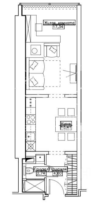 Продажа 1-комн квартиры на вторичном рынке Брестская 2-я ул,  д. 6
