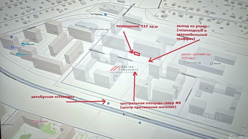 Продажа торгового помещения ул Любучанская,  д. 1