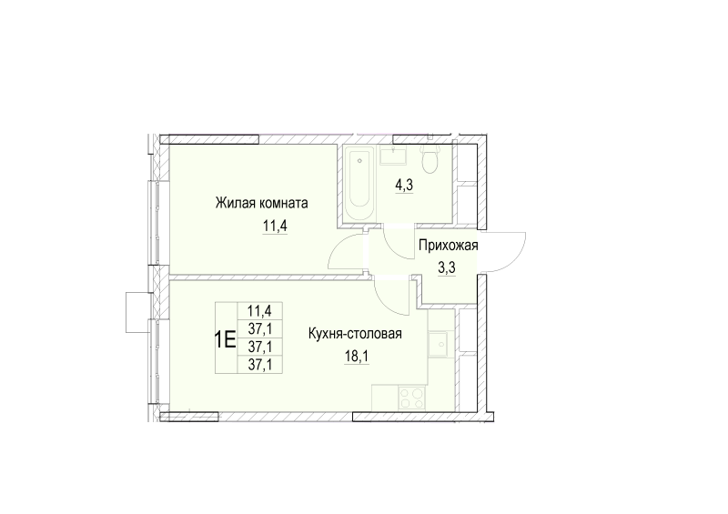 Продажа 1-комн квартиры в новостройке Мытищи г., Академика Каргина ул.,  к. 2