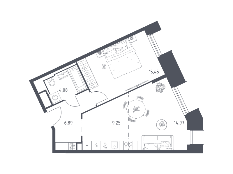 Продажа 1-комн квартиры в новостройке Раздоры д., Мякининское ш.,  к. 19