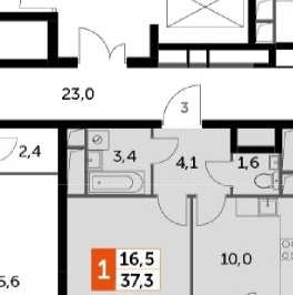 Продажа 1-комн квартиры на вторичном рынке пос. Развилка, проезд Римский, 15