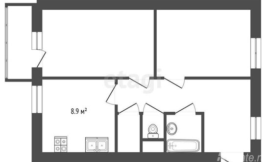 Продажа 2-комн квартиры на вторичном рынке Рыбацкий пр-кт,  д. 35