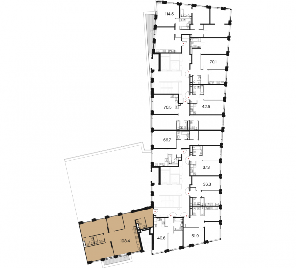 Продажа 3-комн квартиры в новостройке , ул. Маршала Бирюзова, влд. 1